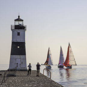 North Pier with Sailboats square